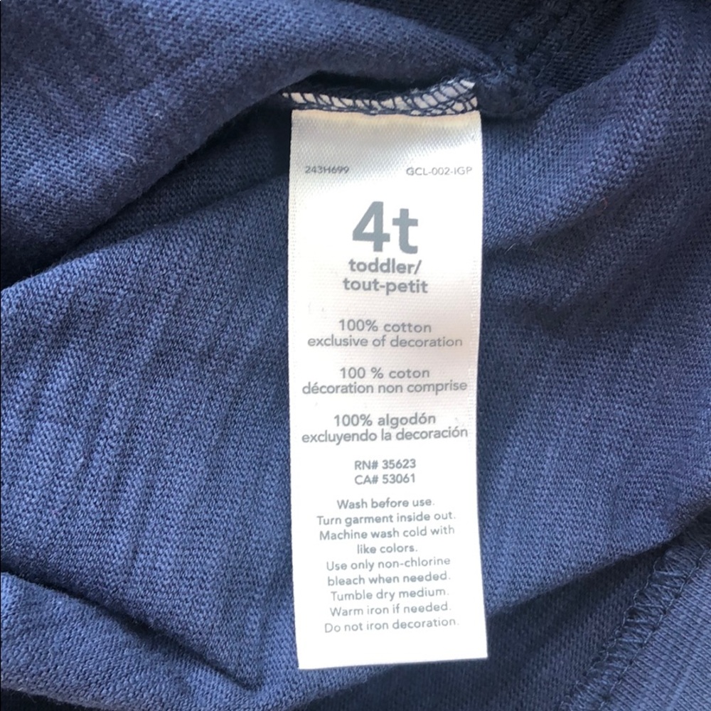 Carter’s Blue “Captain” t-shirt size 4T - Picture 4 of 4